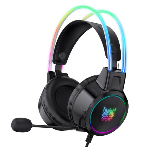 Auriculares Gaming ONIKUMA X15 PRO RGB Con Micrófono Y Diadema Ajustable - Negro