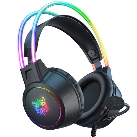 Auriculares Gaming ONIKUMA X15 PRO RGB Con Micrófono Y Diadema Ajustable - Negro