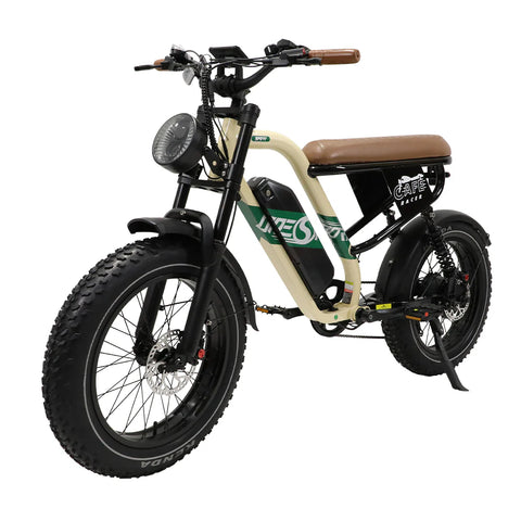 ONESPORT W66 BICI ELETTRICA Potenza 500W Batteria 48V 13.5Ah 20" Pneumatici Freno A Disco - Beige Giallo