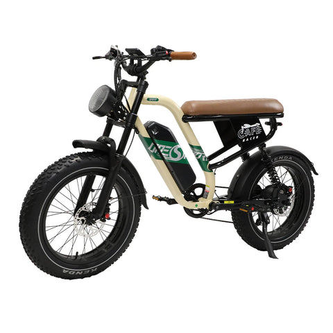ONESPORT W66 BICI ELETTRICA Potenza 500W Batteria 48V 13.5Ah 20" Pneumatici Freno A Disco - Beige Giallo