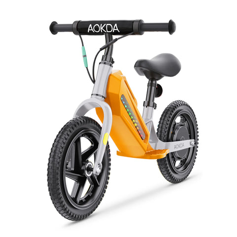 AOKDA AO-K8 Para Niños Eléctrico Bicicleta De Equilibrio - Motor 180W Batería 21.6V5.2AH Neumático 12"  - Naranja