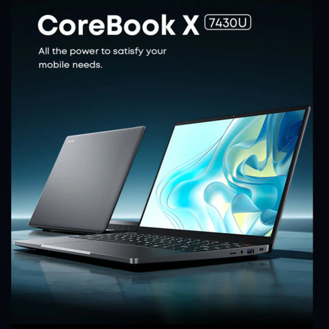 CHUWI CoreBook X R5 14" Ultrabook, Ryzen 5 7430U, 16GB RAM, 512GB SSD, Windows 11 Home, ligero y potente - Gris