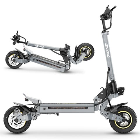 Patinete Eléctrico iENYRID IE-S1 - Motor 800W Batería 48V15Ah Plegable Frenos de Disco - Gris
