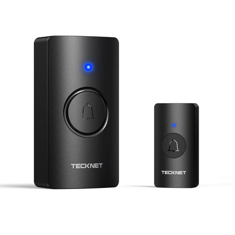TECKNET HWD01990 Timbre Inalámbrico con 60 tonos y 400m alcance - Negro