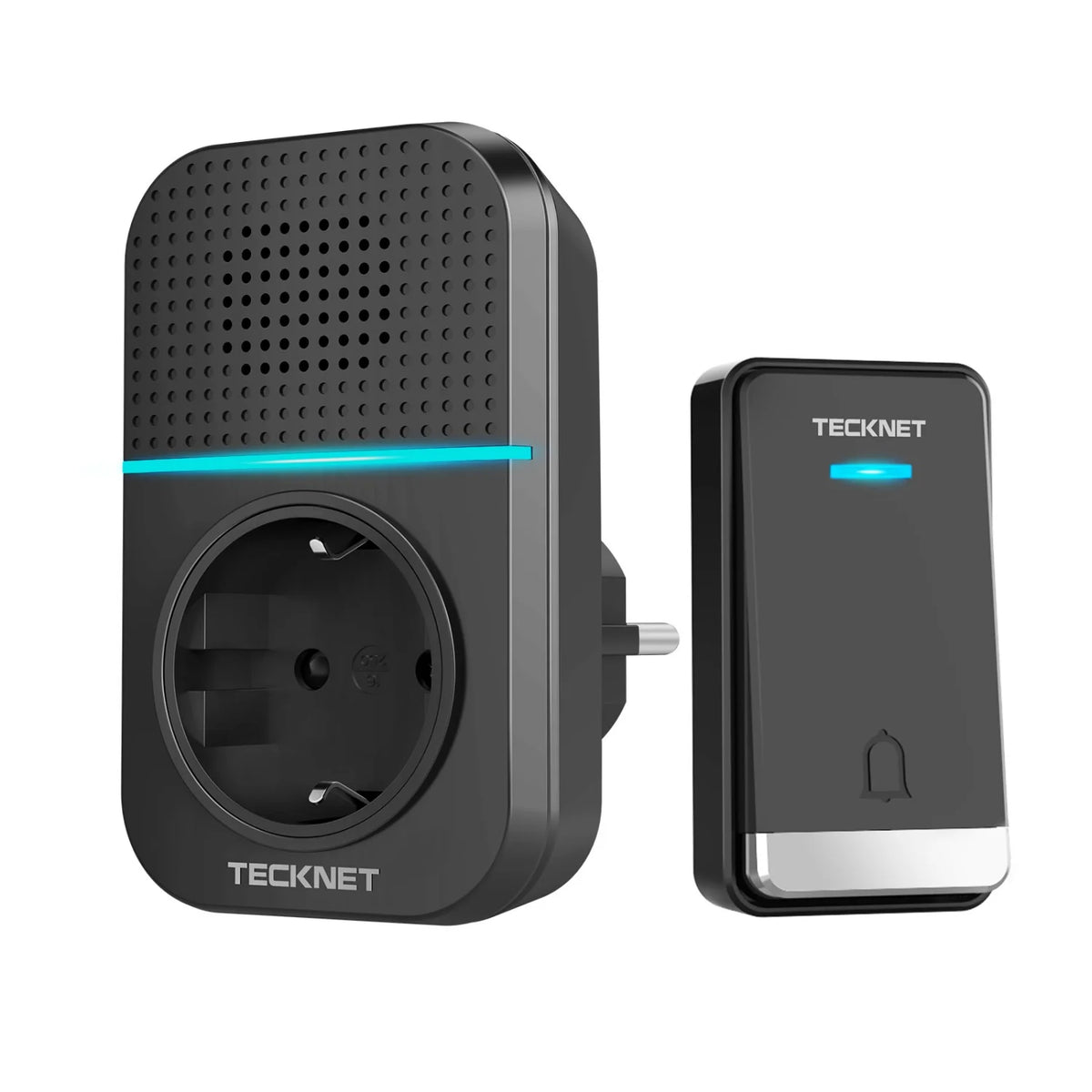 TECKNET TK-WD002 Timbre inalámbrico duradero 60 tonos - 5 niveles de volumen - Negro