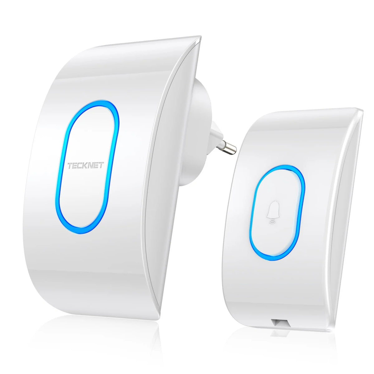 TECKNET TK-WD004 Timbre Inalámbrico Resistente Agua 60 Tonos 400m  - Blanco