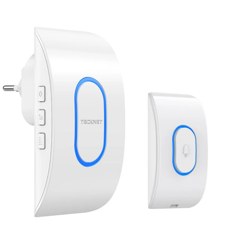 TECKNET TK-WD004 Timbre Inalámbrico Resistente Agua 60 Tonos 400m  - Blanco