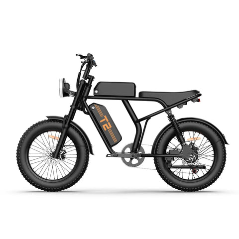 Bicicleta Eléctrica URLIFE T2  - Motor 250W Batería 48V 15.6Ah Pedal Asistido Modo de asistencia al pedaleo - Negro