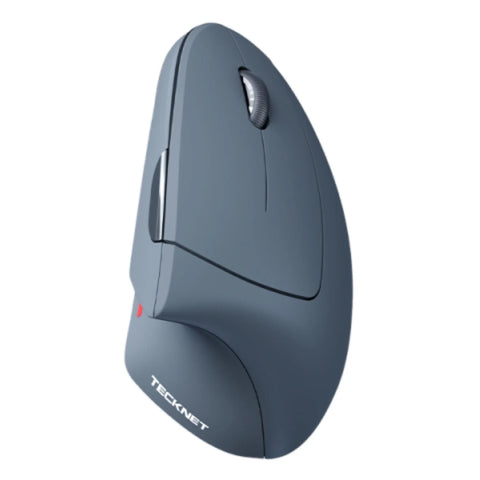 TECKNET TK-MS007 Ratón inalámbrico ergonómico silencioso -6 DPI -USB - Gris
