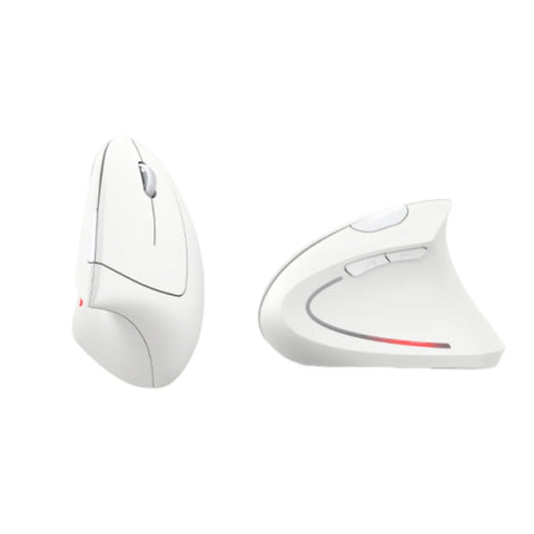 TECKNET TK-MS007 Ratón inalámbrico ergonómico - silencioso - 6 DPI - USB - Blanco