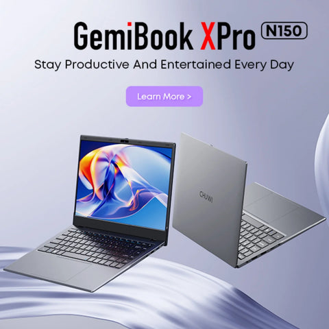 CHUWI GemiBook XPro Laptop - ProcesadorIntel N150 Pantalla 14.1" 16GB+512GB Batería 5000mAh Windows 11 Home - Gris