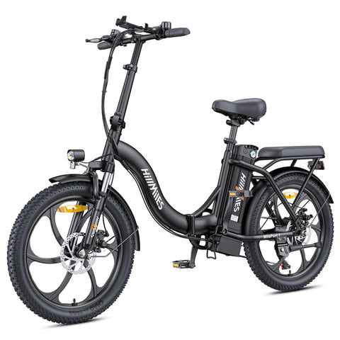 Bicicleta Eléctrica HillMiles MilePort 1 – Motor 250W Batería 36V13Ah Neumáticos De 20 Pulgadas Freno De Disco Mecánico - Negro