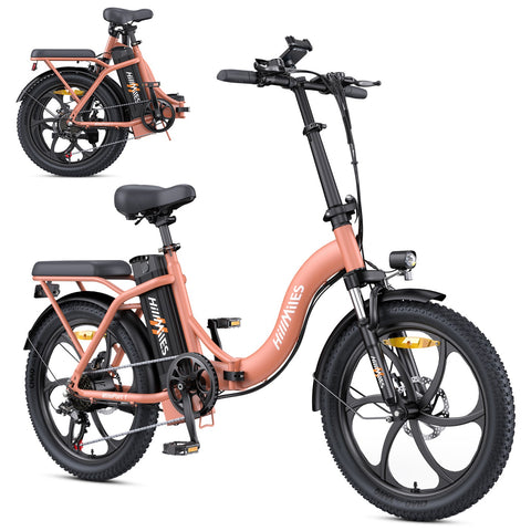 Bicicleta Eléctrica HillMiles MilePort 1 – Motor 250W Batería 36V13Ah Neumáticos De 20 Pulgadas Freno De Disco Mecánico - Rojo