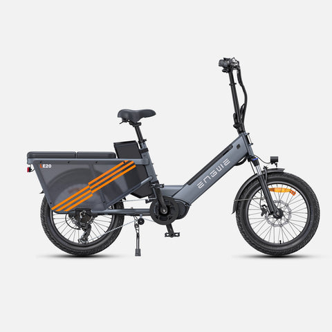 Bicicleta Eléctrica ENGWE LE20 EU - Neumáticos De 20 Pulgadas 250W Motor Celda única Batería 48V19.2AH Frenos Hidráulicos - Gris