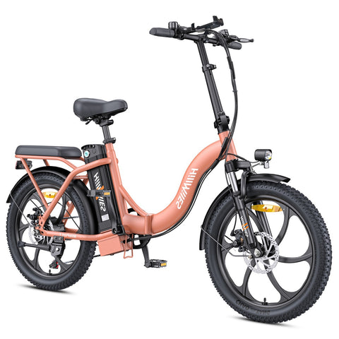 Bicicleta Eléctrica HillMiles MilePort 1 – Motor 250W Batería 36V13Ah Neumáticos De 20 Pulgadas Freno De Disco Mecánico - Rojo