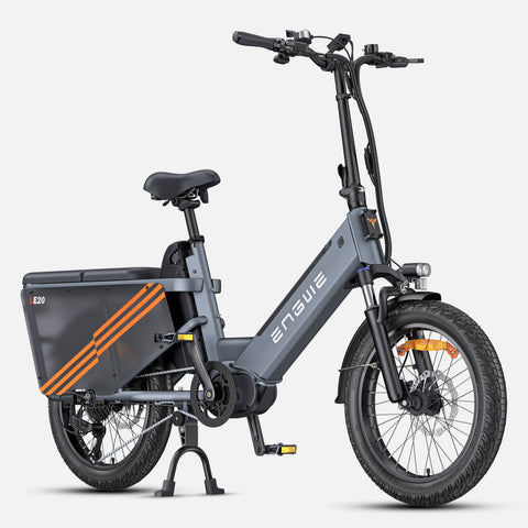 Bicicleta Eléctrica ENGWE LE20 EU - Neumáticos De 20 Pulgadas Motor 250W Batería Doble 48V38.4AH Frenos Hidráulicos - Gris