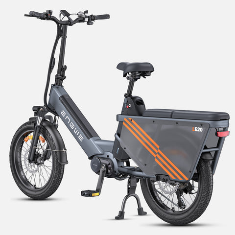 Bicicleta Eléctrica ENGWE LE20 EU - Neumáticos De 20 Pulgadas Motor 250W Batería Doble 48V38.4AH Frenos Hidráulicos - Gris