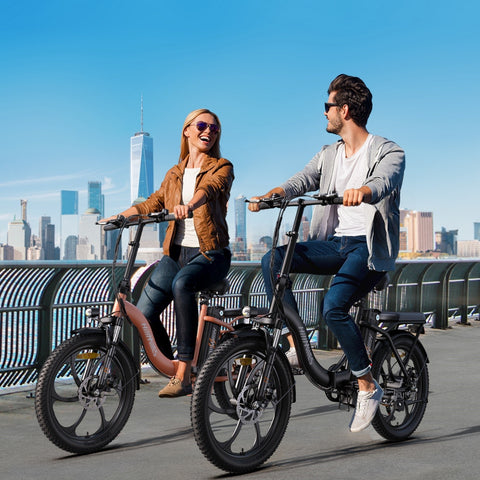 Bicicleta Eléctrica HillMiles MilePort 1 – Motor 250W Batería 36V13Ah Neumáticos De 20 Pulgadas Freno De Disco Mecánico - Rojo