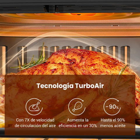 Freidora de aire Proscenic T21 - 5.5L, 8 modos de cocción