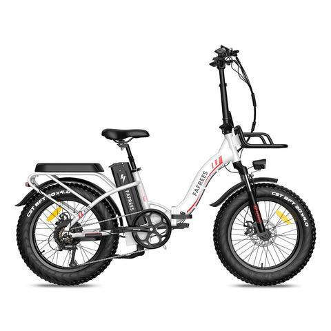 FAFREES F20 Max Bicicleta Eléctrica Potente | Autonomía 110KM | Freno de Disco | Color Blanco