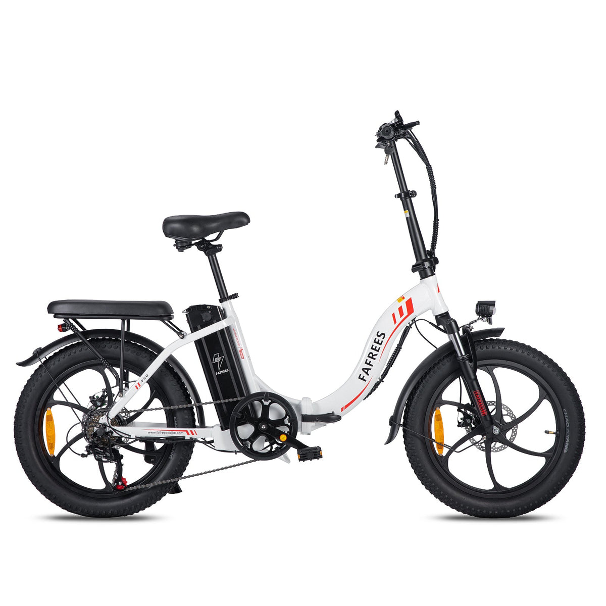 FAFREES F20 Bicicleta Eléctrica 250W | Autonomía 70KM | Freno de Disco | Color Blanco