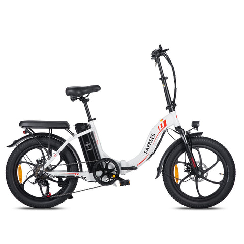 FAFREES F20 Bicicleta Eléctrica 250W | Autonomía 70KM | Freno de Disco | Color Blanco