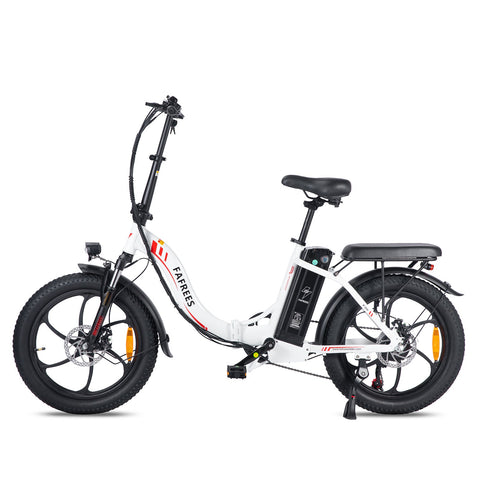 FAFREES F20 Bicicleta Eléctrica 250W | Autonomía 70KM | Freno de Disco | Color Blanco