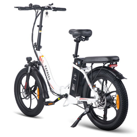 FAFREES F20 Bicicleta Eléctrica 250W | Autonomía 70KM | Freno de Disco | Color Blanco