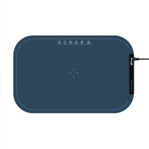 Bandeja Calentadora Eléctrica Portátil Willing BW614 con Nanorrevestimiento - Diseño Plegable de 250 W 3 Niveles de Temperatura Fácil de limpiar - Azul