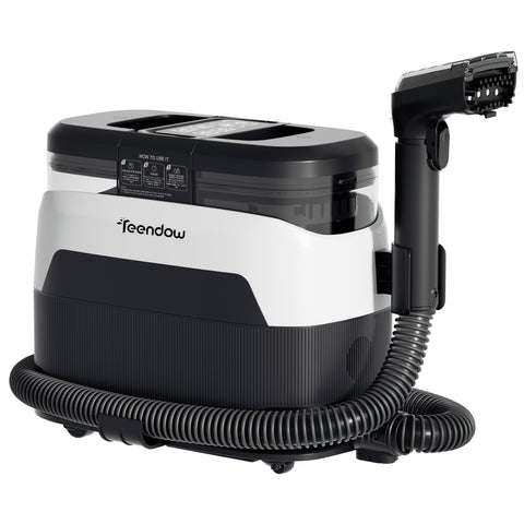 Teendow C6 MAX Limpiador De Telas - 1650W 12000Pa 1250ml Tanque 5.5kg Alfombras y Tapicería Portátil - Negro