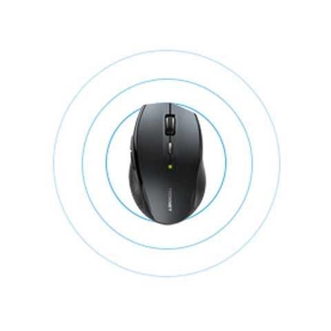 TECKNET EWM01002 Ratón Inalámbrico Ergonomico 6 DPI Silencioso - Gris