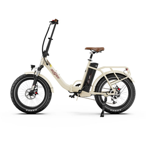 E-bike ONESPORT OT16 MAX - Motor 500W Batería 48V18AH Neumáticos De 20 Pulgadas frenos de disco - Beige