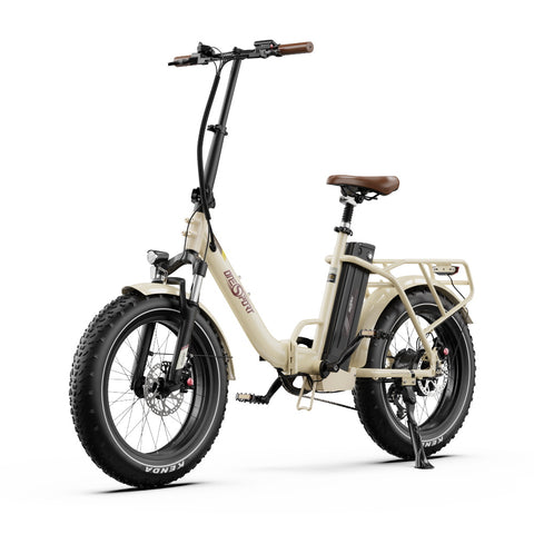 E-bike ONESPORT OT16 MAX - Motor 500W Batería 48V18AH Neumáticos De 20 Pulgadas frenos de disco - Beige