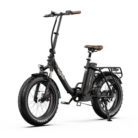 E-bike ONESPORT OT16 MAX - Motor 500W Batería 48V18AH Neumáticos De 20 Pulgadas frenos de disco - Negro