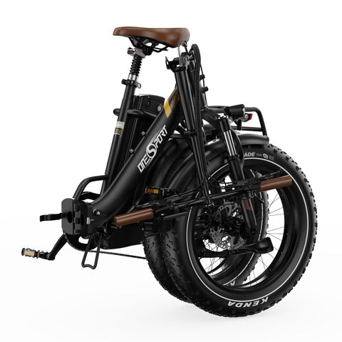 E-bike ONESPORT OT16 MAX - Motor 500W Batería 48V18AH Neumáticos De 20 Pulgadas frenos de disco - Negro