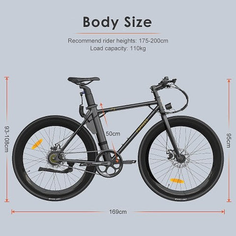 Bicicleta eléctrica FAFREES F1 250W, 313.2Wh, autonomía de 40KM en modo eléctrico
