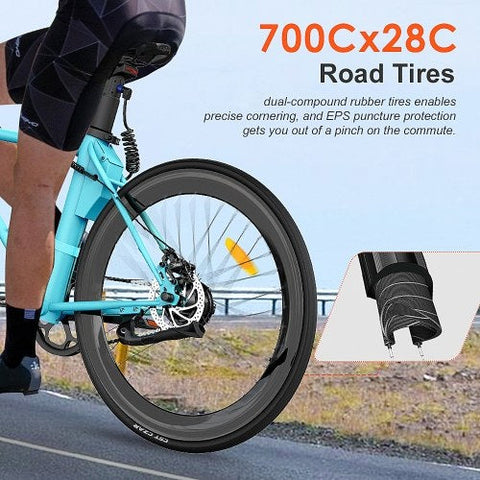 Bicicleta eléctrica FAFREES F1 250W, 313.2Wh, autonomía de 40KM en modo eléctrico