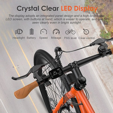 Bicicleta eléctrica FAFREES F1 250W, 313.2Wh, autonomía de 40KM en modo eléctrico