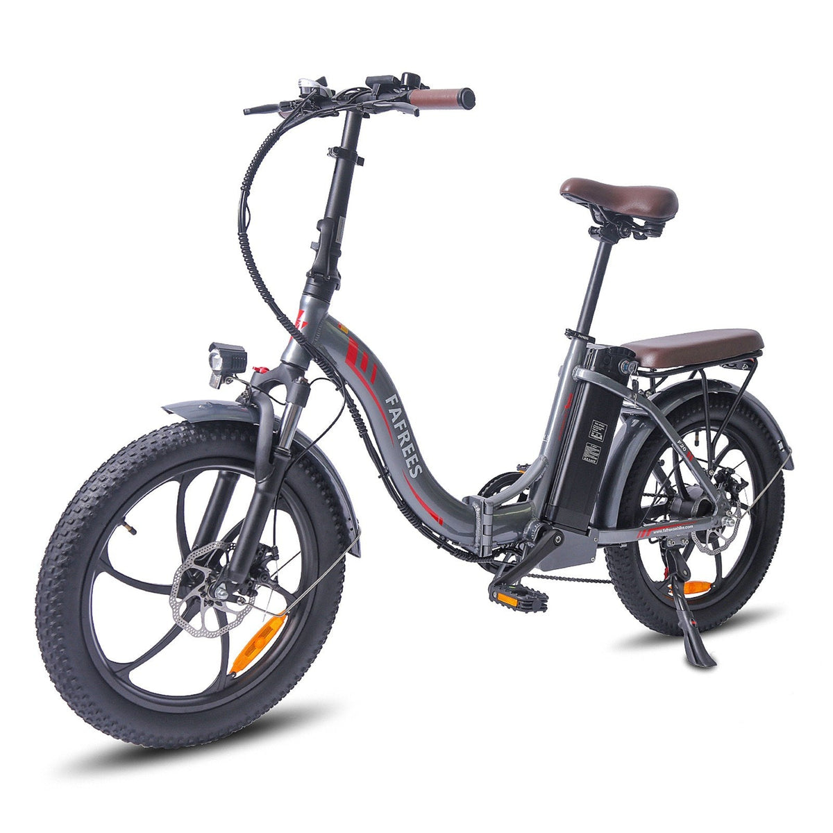 FAFREES F20 Pro Bicicleta Eléctrica 250W | Autonomía 80KM | Freno de Disco | Color Gris Elegante