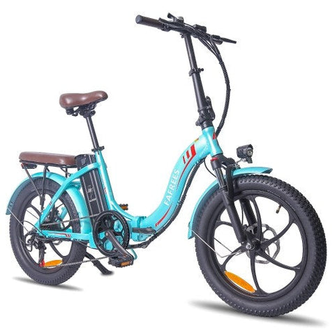 FAFREES F20 Pro Bicicleta Eléctrica 250W | Autonomía 80KM | Freno de Disco | Color Azul Claro