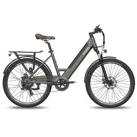 FAFREES F26 Pro Bicicleta Eléctrica Potente | Autonomía 40KM | Freno de Disco | Color Gris