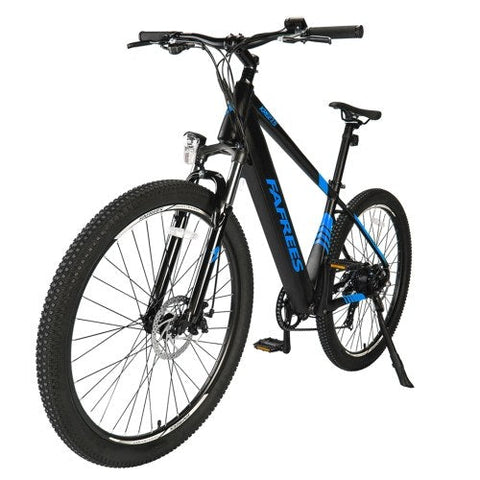 ¡Descubre la bicicleta eléctrica FAFREES KRE27.5 de 250W! ¡90KM de autonomía y frenos de disco! ¡Color azul