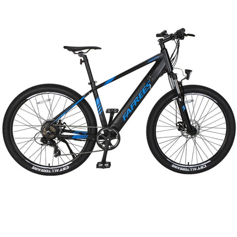 ¡Descubre la bicicleta eléctrica FAFREES KRE27.5 de 250W! ¡90KM de autonomía y frenos de disco! ¡Color azul