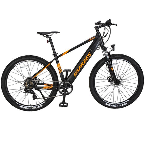 ¡Descubre la bicicleta eléctrica FAFREES KRE27.5 de 250W! ¡90KM de autonomía y frenos de disco! ¡Color negro