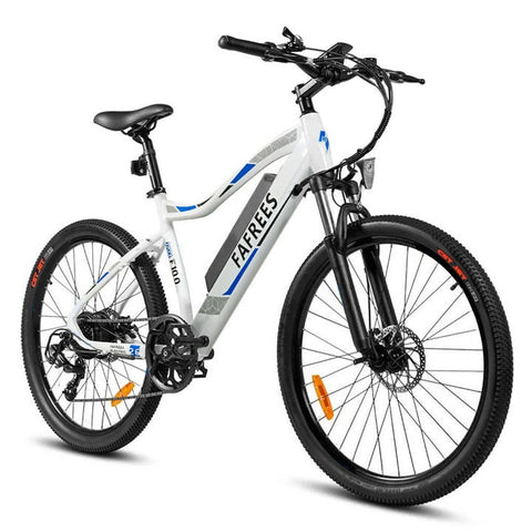 FAFREES F100 Bicicleta Eléctrica Potente | Autonomía 40KM | Freno de Disco | Color Blanco