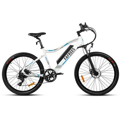 FAFREES F100 Bicicleta Eléctrica Potente | Autonomía 40KM | Freno de Disco | Color Blanco