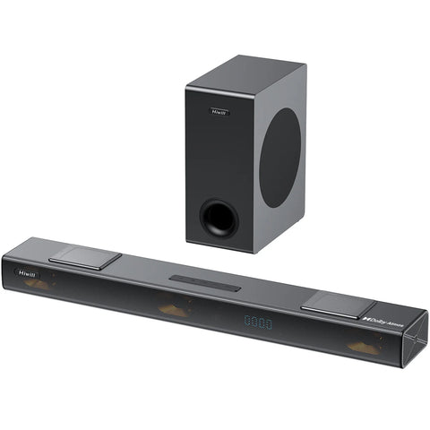 Barra de Sonido Hiwill A312 - 3.1.2CH 400W Con Subwoofer 5.25" Para TV Dolby - Negro