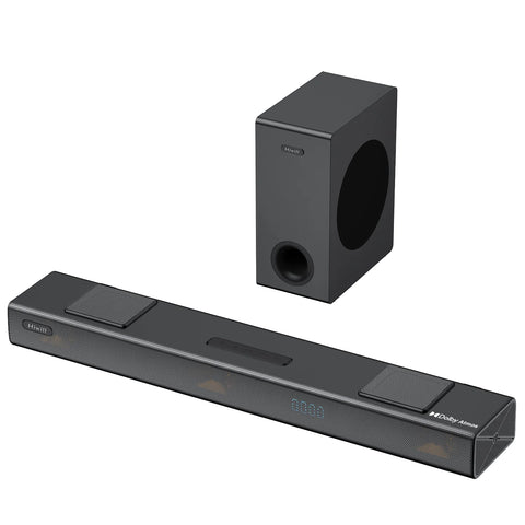 Barra de Sonido Hiwill A312 - 3.1.2CH 400W Con Subwoofer 5.25" Para TV Dolby - Negro
