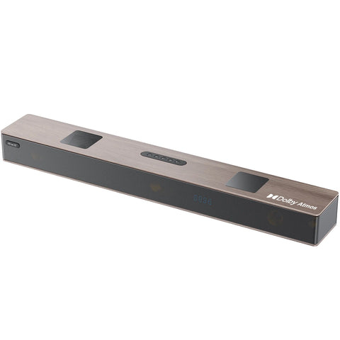 Hiwill A502 Barra de Sonido - 400W Dolby Atmos Con Doble Subwoofer integrado - Nogal