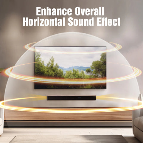 Hiwill A502 Barra de Sonido - 400W Dolby Atmos Con Doble Subwoofer integrado - Nogal